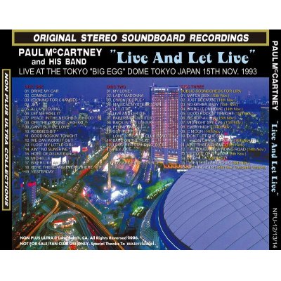 画像2: PAUL McCARTNEY / LIVE AND LET LIVE 【3CD】