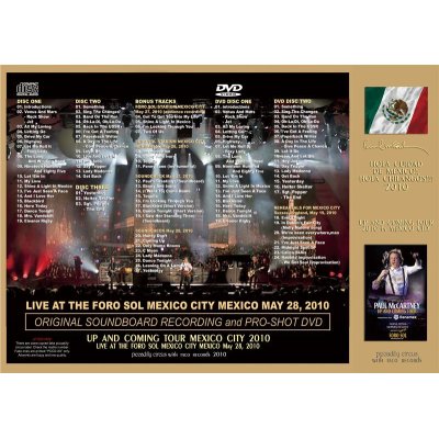 画像2: PAUL McCARTNEY / HOLA CUIDAD DE MEXICO!, HOLA CHILANGOS!!! 【3CD+2DVD】