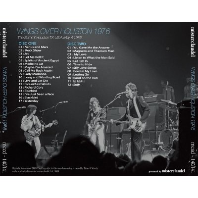 画像2: PAUL McCARTNEY / WINGS OVER HOUSTON 【2CD】