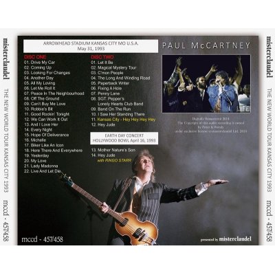 画像2: PAUL McCARTNEY / KANSAS CITY 1993 【2CD】