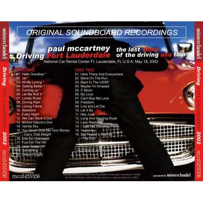 画像2: PAUL McCARTNEY / DRIVING FORT LAUDERDALE 【2CD】