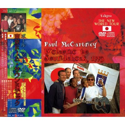 画像1: PAUL McCARTNEY / WELCOME TO SOUNDCHECK 1993 【DVD+CD】