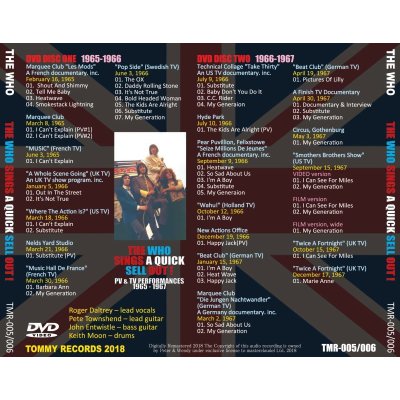 画像2: THE WHO / SINGS A QUICK SELL OUT! 【2DVD】