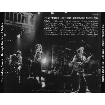 画像2: VGP-134 THE ROLLING STONES / THROUGH THE 2ND NIGHT PARADISO 1995