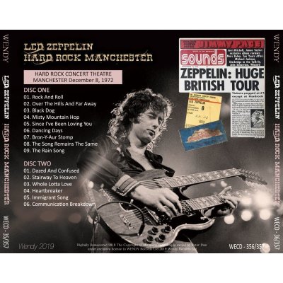 画像2: LED ZEPPELIN / HARD ROCK MANCHESTER 1972 【2CD】