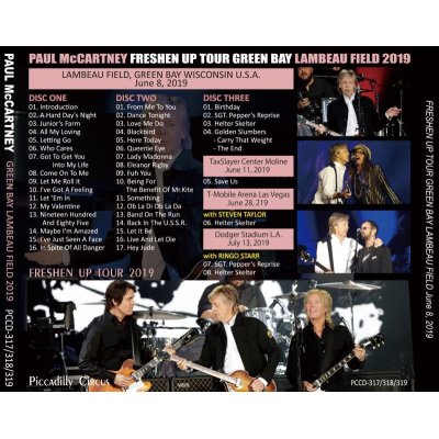 画像2: PAUL McCARTNEY / FRESHEN UP TOUR GREEN BAY LAMBEAU FIELD 2019 【3CD】