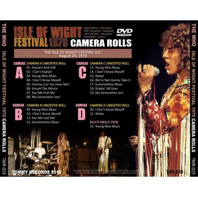 画像2: THE WHO / ISLE OF WIGHT FESTIVAL 1970 CAMERA ROLLS 【DVD】