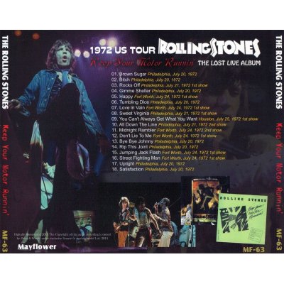 画像2: THE ROLLING STONES / KEEP YOUR MOTOR RUNNIN' 【1CD】