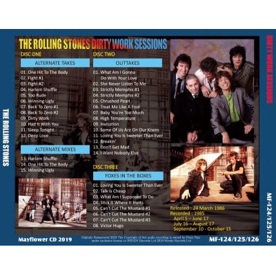 画像2: THE ROLLING STONES / DIRTY WORK SESSIONS 【3CD】