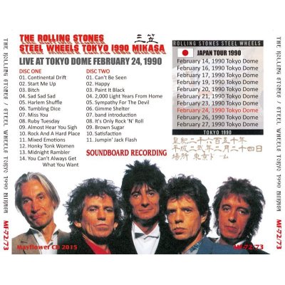 画像2: THE ROLLING STONES / STEEL WHEELS JAPAN TOUR 1990 MIKASA 【2CD】