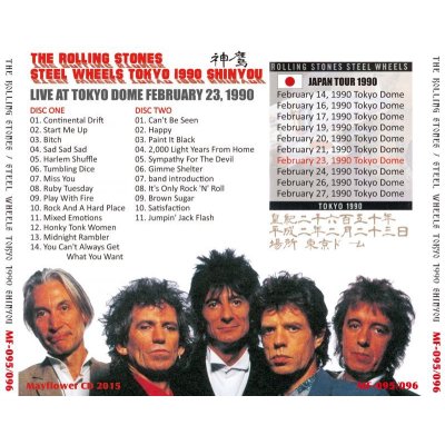 画像2: THE ROLLING STONES 1990 STEEL WHEELS JAPAN TOUR SHINYOU 2CD