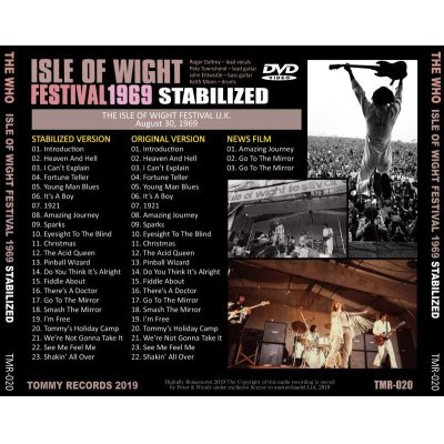 画像2: THE WHO / ISLE OF WIGHT FESTIVAL 1969 STABILIZED 【DVD】