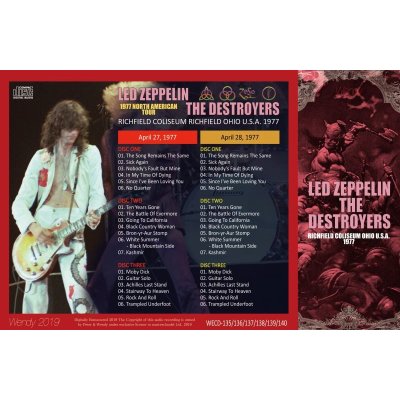 画像2: LED ZEPPELIN / THE DESTROYERS 1977 【6CD】