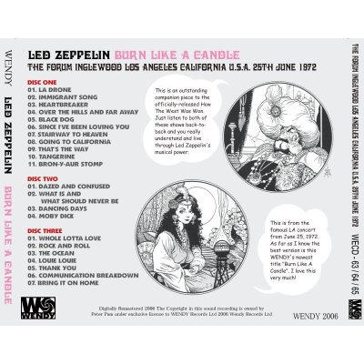 画像2: LED ZEPPELIN / BURN LIKE A CANDLE 【3CD】