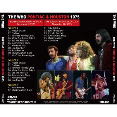 画像2: THE WHO / PONTIAC & HOUSTON 1975 DVD