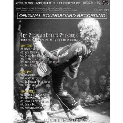 画像4: LED ZEPPELIN / GRASSY KNOLL 1975 【6CD】