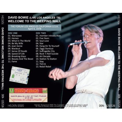 画像2: DAVID BOWIE / WELCOME TO THE WEEPING WALL 2CD