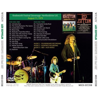 画像2: LED ZEPPELIN / KNEBWORTH 2nd DAY 【2DVD】