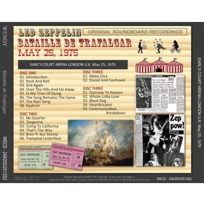 画像4: LED ZEPPELIN / EARL'S COURT May 25, 1975 【4CD+2DVD】