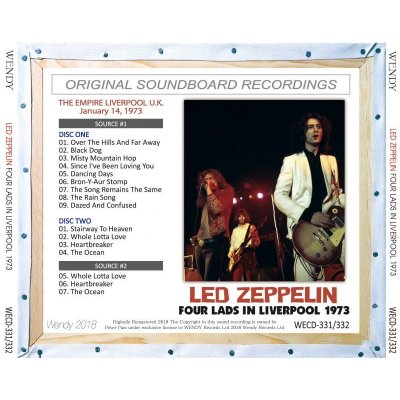 画像2: LED ZEPPELIN 1973 FOUR LADS IN LIVERPOOL 2CD