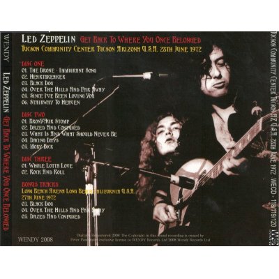 画像2: LED ZEPPELIN / GET BACK TO WHERE YOU ONCE BELONGED 【3CD】