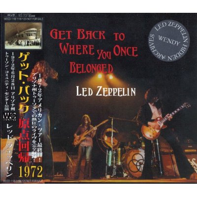 画像1: LED ZEPPELIN / GET BACK TO WHERE YOU ONCE BELONGED 【3CD】