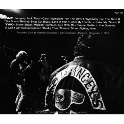 画像2: VGP-113 THE ROLLING STONES / ALTAMONT KILLER FESTIVAL 