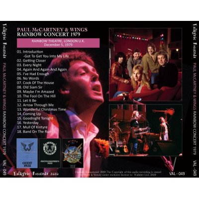 画像2: PAUL McCARTNEY 1979 WINGS RAINBOW CONCERT CD