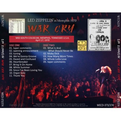 画像2: LED ZEPPELIN 1970 WAR CRY 2CD