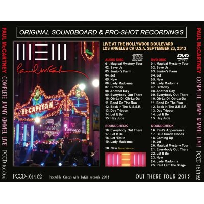 画像2: PAUL McCARTNEY / COMPLETE JIMMY KIMMEL LIVE! 【CD+DVD】