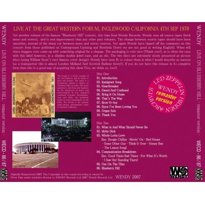 画像2: LED ZEPPELIN / LIVE ON BLUEBERRY HILL remaster version 【2CD】