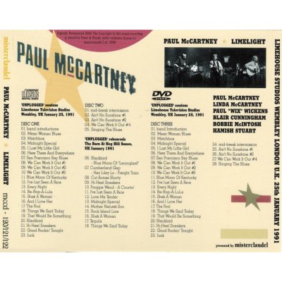 画像2: PAUL McCARTNEY / LIMELIGHT complete unplugged 1991 【2CD+DVD】