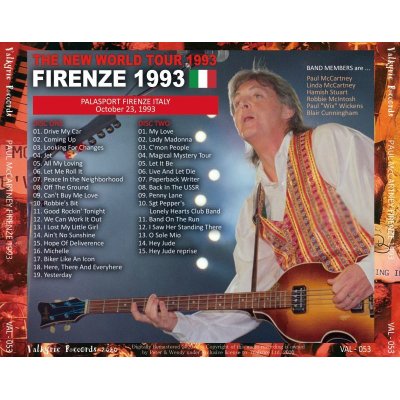 画像2: PAUL McCARTNEY 1993 FIRENZE 2CD
