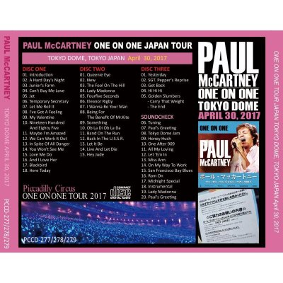 画像2: PAUL McCARTNEY / ONE ON ONE TOKYO DOME 30 【3CD】