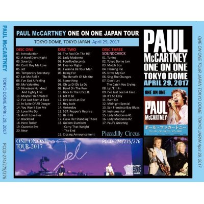 画像2: PAUL McCARTNEY / ONE ON ONE TOKYO DOME 29 【3CD】