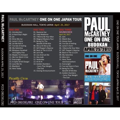 画像2: PAUL McCARTNEY / ONE ON ONE BUDOKAN 2017 【3CD】