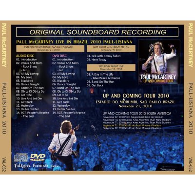 画像2: PAUL McCARTNEY 2010 PAUL-ISTANA CD+DVD