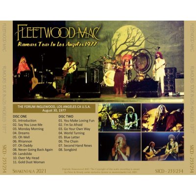 画像2: FLEETWOOD MAC 1977 RUMOURS TOUR IN LOS ANGELES 2CD