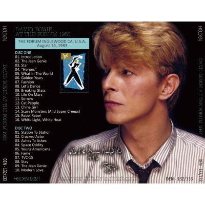 画像2: DAVID BOWIE 1983 AT THE FORUM 2CD