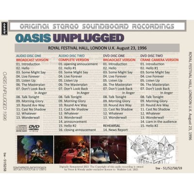 画像2: OASIS 1996 UNPLUGGED 2CD+2DVD