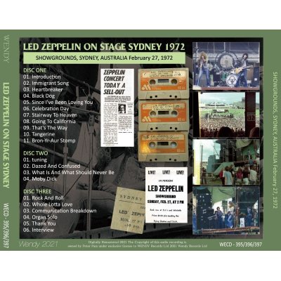 画像2: LED ZEPPELIN 1972 ON STAGE SYDNEY 3CD