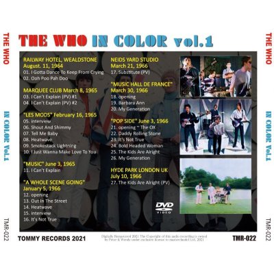 画像2: THE WHO IN COLOR Vol.1 DVD