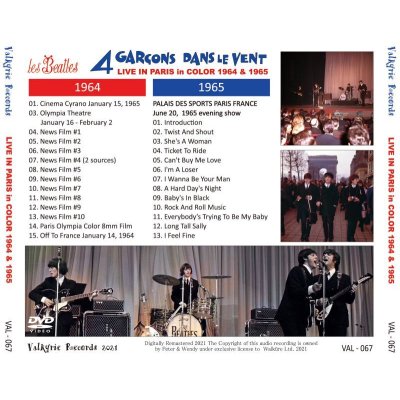 画像2: THE BEATLES LIVE IN PARIS 1964&1965 IN COLOR DVD