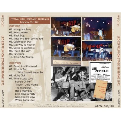 画像2: LED ZEPPELIN 1972 ON STAGE BRISBANE 2CD