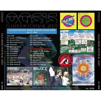 画像2: OASIS 2001 FUJI ROCK FESTIVAL 2CD
