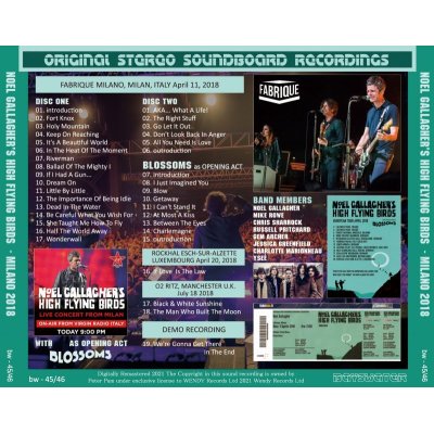 画像2: NOEL GALLAGHER 2018 MILANO 2CD