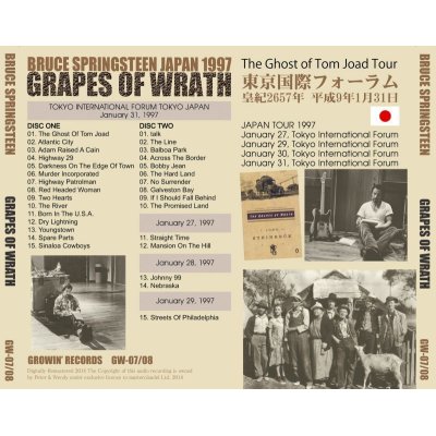 画像2: BRUCE SPRINGSTEEN / GRAPES OF WRATH 【2CD】