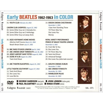 画像2: THE BEATLES EARLY BEATLES 1962-1963 IN COLOR DVD