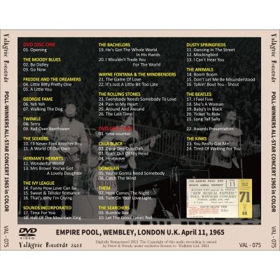 画像2: V.A. 1965 POLL WINNERS ALL STAR CONCERT IN COLOR 2DVD