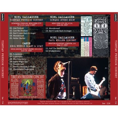 画像3: OASIS 1997 TIBETAN FREEDOM CONCERT CD